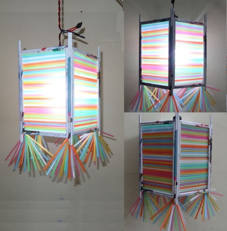 Paper Crafts Tutorial : 3D Multicolored Lamp Shade