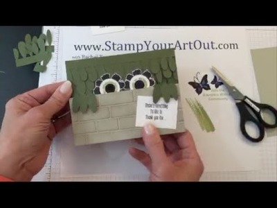 Paper Pumpkin Monster Card Monday Funday Stamp and Share Periscope Broadcast (5.9.16)