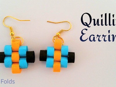 Tutorial to make a beautiful Paper "Quilling Earrings" (Design 3)