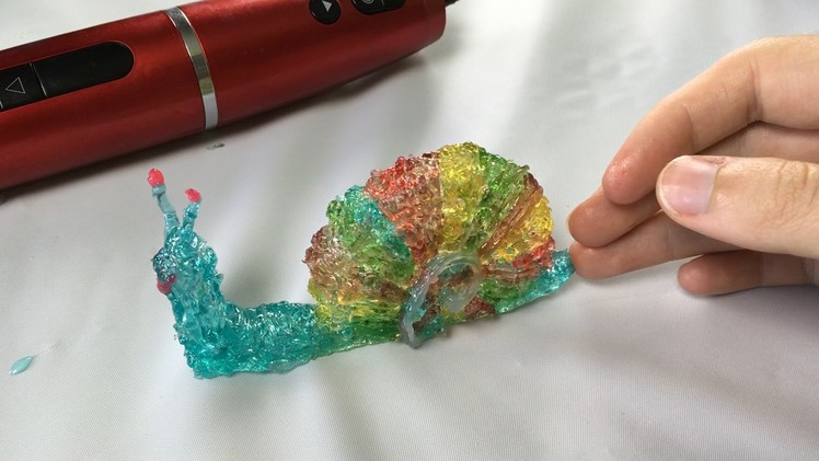 3D Pen Rainbow Snail! - Polyes Q1 - Cool Ink 3D Pen