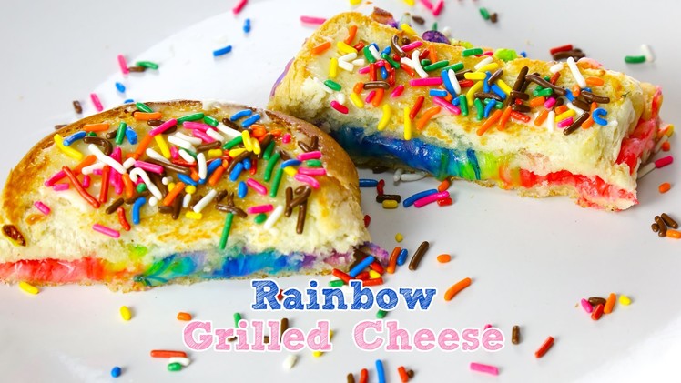 Amazing Rainbow Grilled Cheese Sandwich