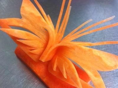 CARROT BUTTERFLY :Fruit and Vegetable Carving by Mr.Carrot : Ultimate Butterfly (Mix)