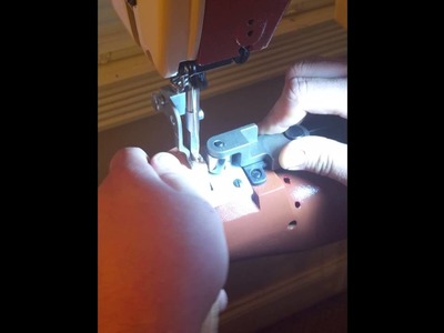 Cobra Class 4 sewing a double thick gun belt