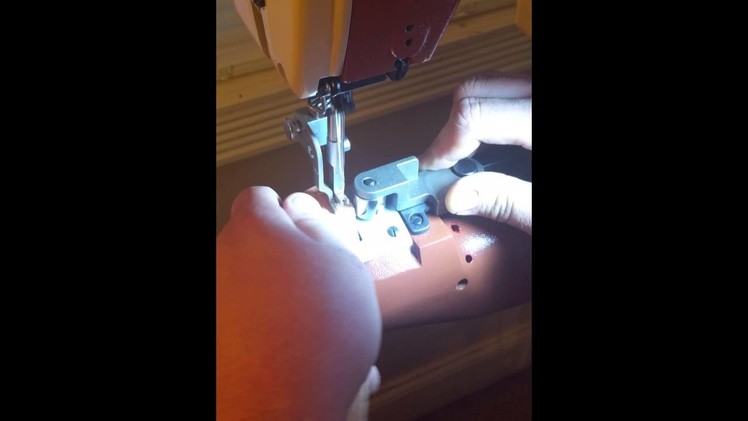 Cobra Class 4 sewing a double thick gun belt