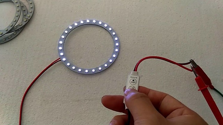 DIY LED Angel eyes Car Light with controller