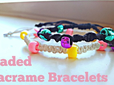 DIY Macrame Beaded Bracelet