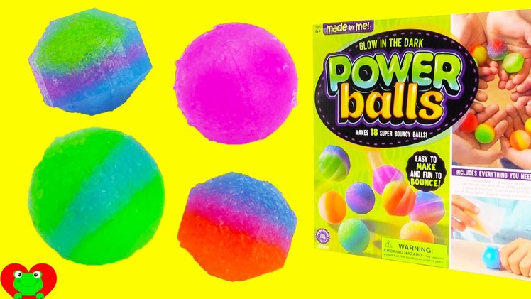 DIY Make Glow In the Dark Bouncy Power Balls