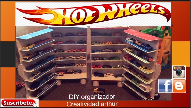 DIY ORGANIZADOR hot wheels DIY ORGANIZER HOT WHEELS