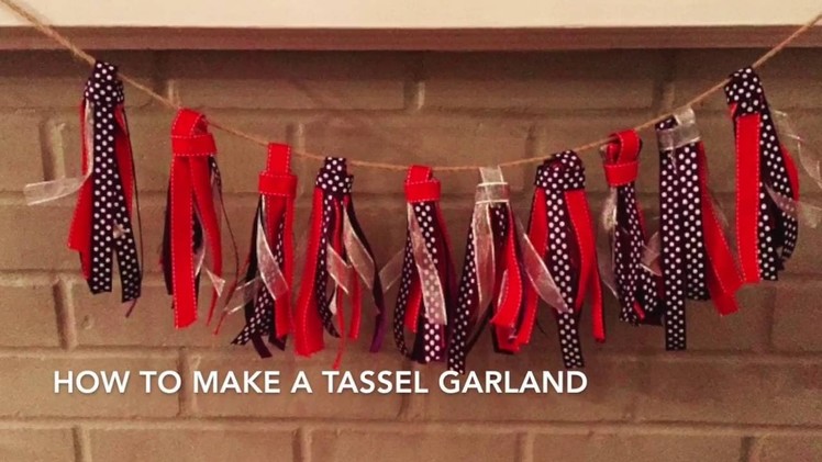 DIY: Ribbon Tassel Garland