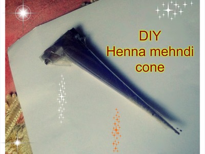 Easy DIY: How to make your own henna mehndi cone at home