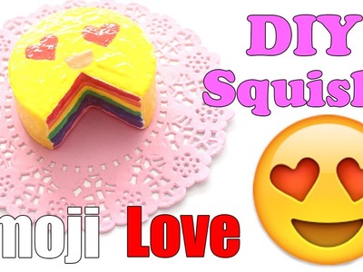 Easy Emoji Rainbow Cake Squishy Tutorial (Make Up Sponge)