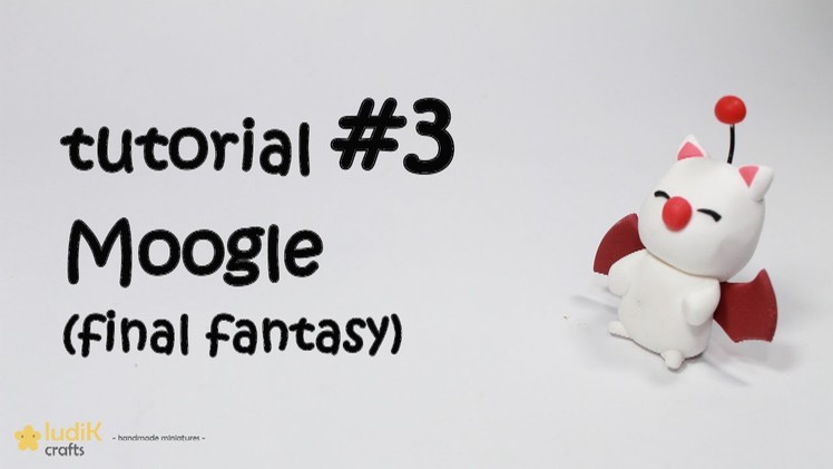 Fimo Tutorial #3 | Moogle (Final Fantasy)  | Polimer Clay handmade