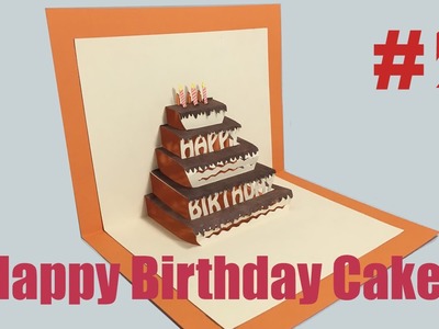 Happy Birthday Cake #2 - Pop-Up Card Tutorial