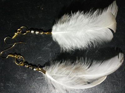 How to: DIY Feather earrings