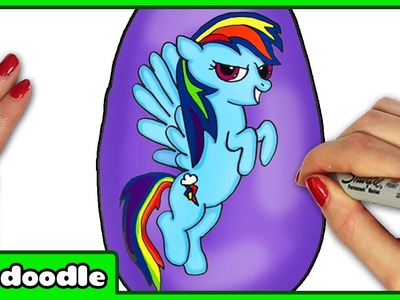 How to Draw Rainbow Dash | My Little Pony Playdoh | Drawing Tutorial