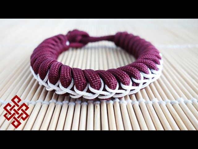 How to Make a Stitched Snake Knot Paracord Bracelet Tutorial