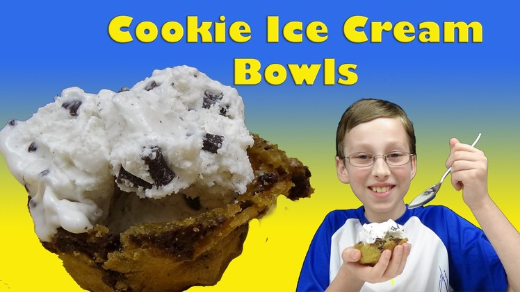 How To Make Chocolate Chip Cookie Ice Cream Bowls DIY Dessert | CollinTV
