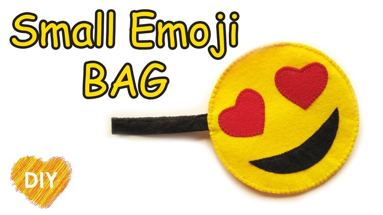 How to sew a Small Emoji bag. Easy DIY.