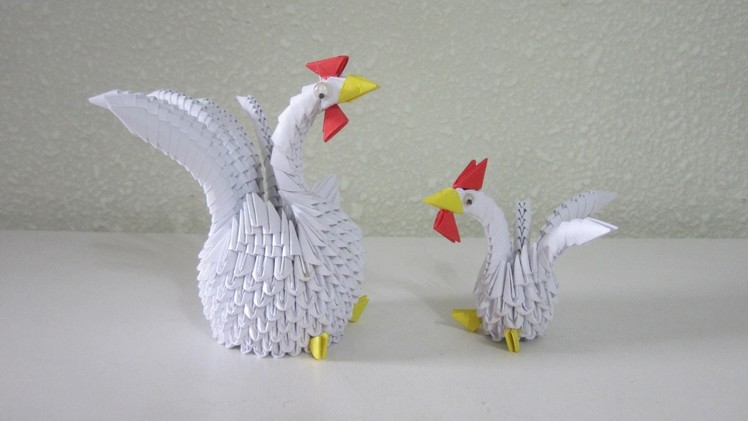INTRODUCTION - 3D Origami Rooster & Chick