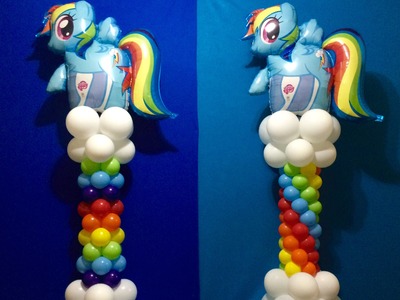 My Little Pony Balloon Column Tutorial! Rainbow Dash