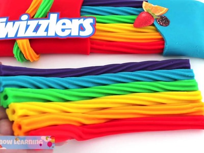 Play Doh How to Make Twizzlers Rainbow Licorice DIY RainbowLearning We got a little crazy