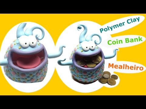 Polymer clay (Fimo) coin bank- Tutorial