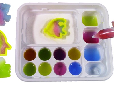 Popin Cookin Gummi Land DIY Rainbow Candy! Japanese Candy Making Kit! Bubblepop FUN