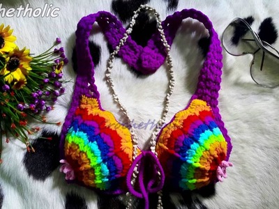 Rainbow bikini a crochet part 1