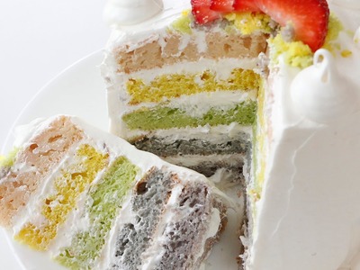 Rainbow Non-Toxic Natural Dye Cake