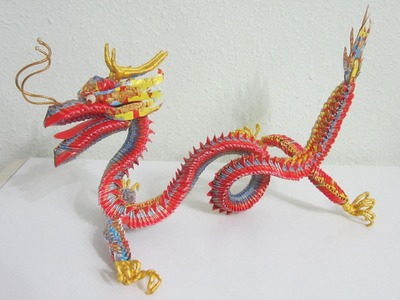 The Making of a 3D Origami Hongbao Dragon (NOT A TUTORIAL)