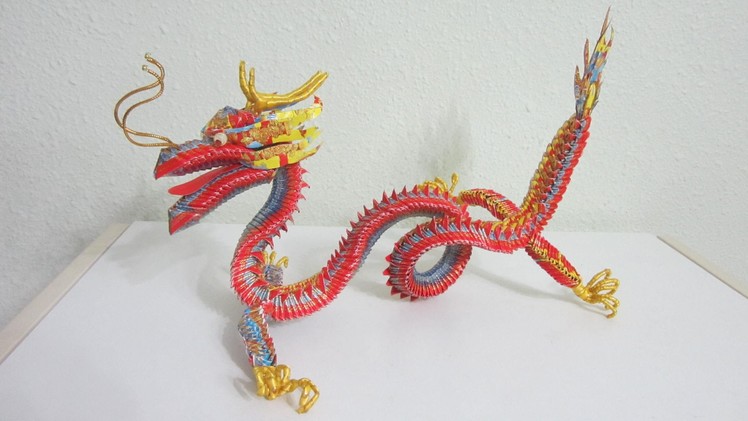 The Making of a 3D Origami Hongbao Dragon (NOT A TUTORIAL)