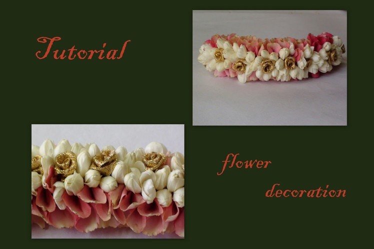 Tutorial of rose petals and jasmine decorations