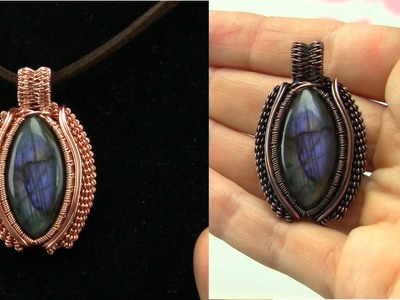 Wire Wrapped Coiled Pendant Tutorial (Cabochon)