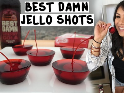 BEST DAMN Cherry Cola Jello Shots - Tipsy Bartender