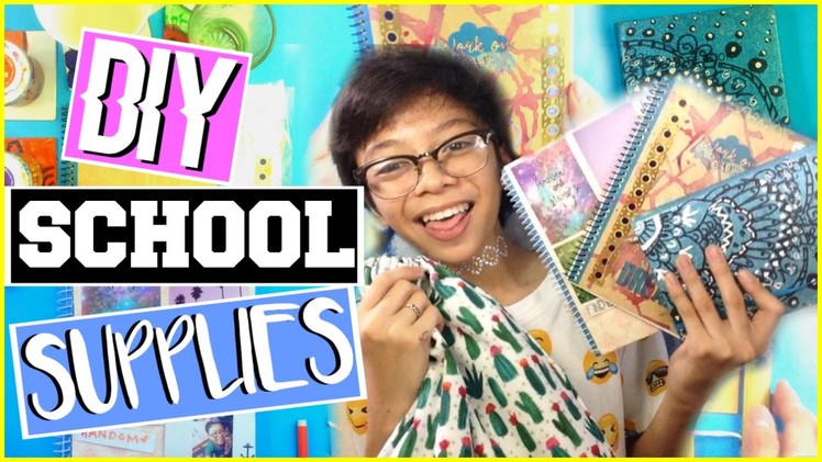 DIY Back to School Supplies: 3 Tumblr Notebooks & Organization | Gelo Quijencio