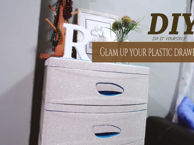 DIY | Drawer hack | Glam up your plastic drawers!