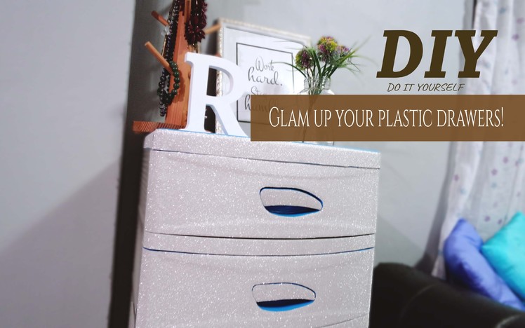 DIY | Drawer hack | Glam up your plastic drawers!