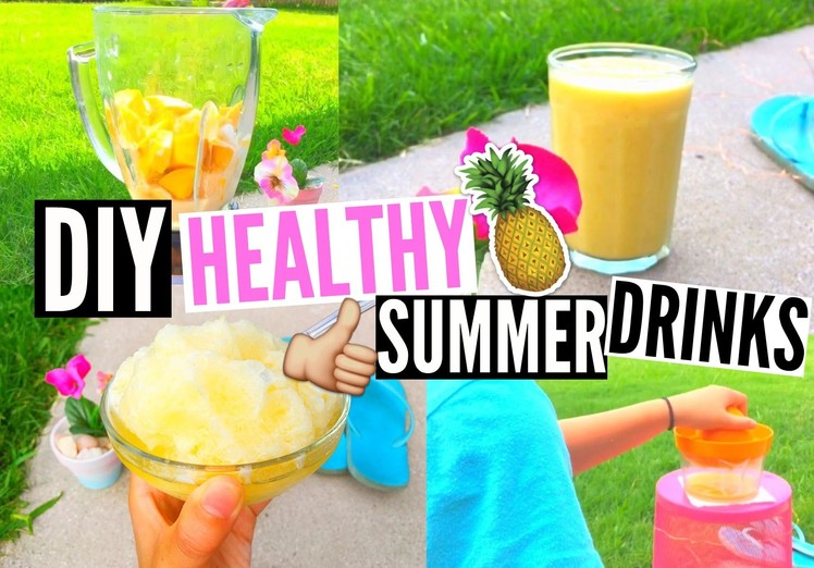 DIY Healthy & Easy Summer Drinks ♡ Slushie + Smoothie.EliseLife