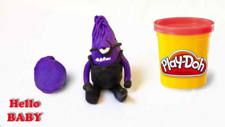 DIY How To Make Evil Purple Minion, Play Doh | Despicable Me 2 - The Purple Minion Attacks (2013)