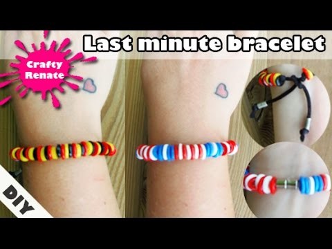 DIY Last minute (patriotic) bracelets