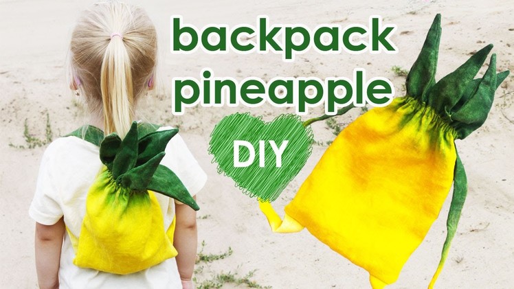 DIY Pineapple Backpack | BACK TO SCHOOL
