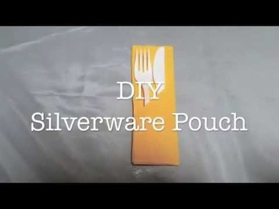 DIY Silverware Pouch - Napkin Fold