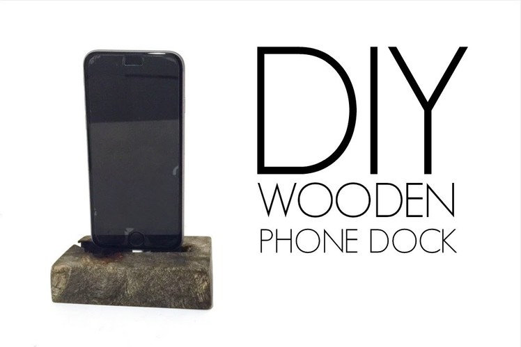 DIY Wooden iPhone charging Dock