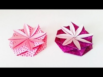 Kirigami FLOWER PACKET folding