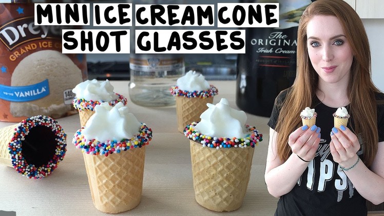 Mini Ice Cream Cone Shot Glasses - Tipsy Bartender
