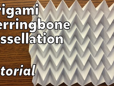 Origami Herringbone Tessellation | Tutorial