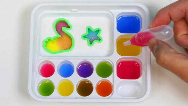 Popin Cookin Oekaki Gummy Land DIY Japanese Candy Making Kit Mix n Match Rainbow Colors!