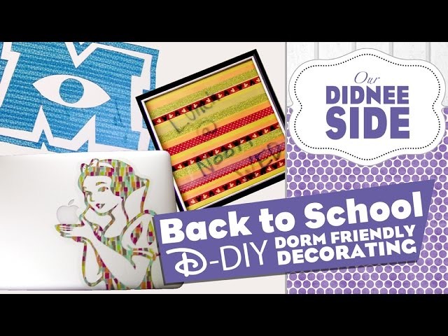 BACK TO SCHOOL - DISNEY DIYs - Paint Safe Wall Art and more!