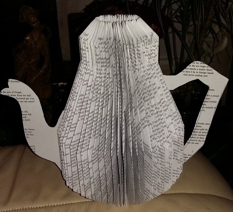 BOOK FOLDING - Tea Pot   - Coffee Pot  step by step full tutorial