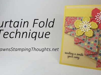 Curtain Fold Technique with Affectionately Yours Designer Paper from Stampin'Up!